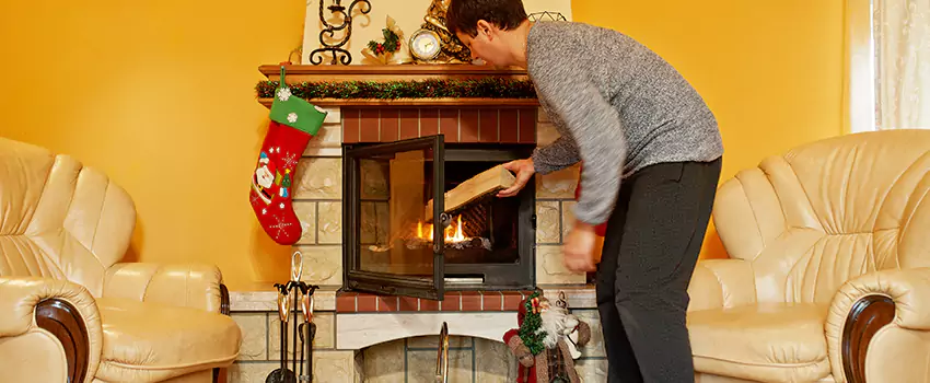 Rusted Metal Fireplace Restoration in Suisun City, California