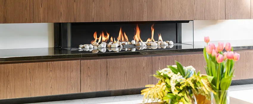 Double-height Fireplace Design Refurbishment in Suisun City, California